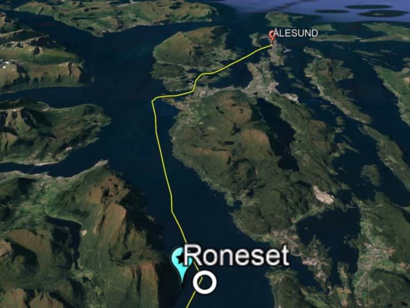 GA 36 Roneset slow tv Map